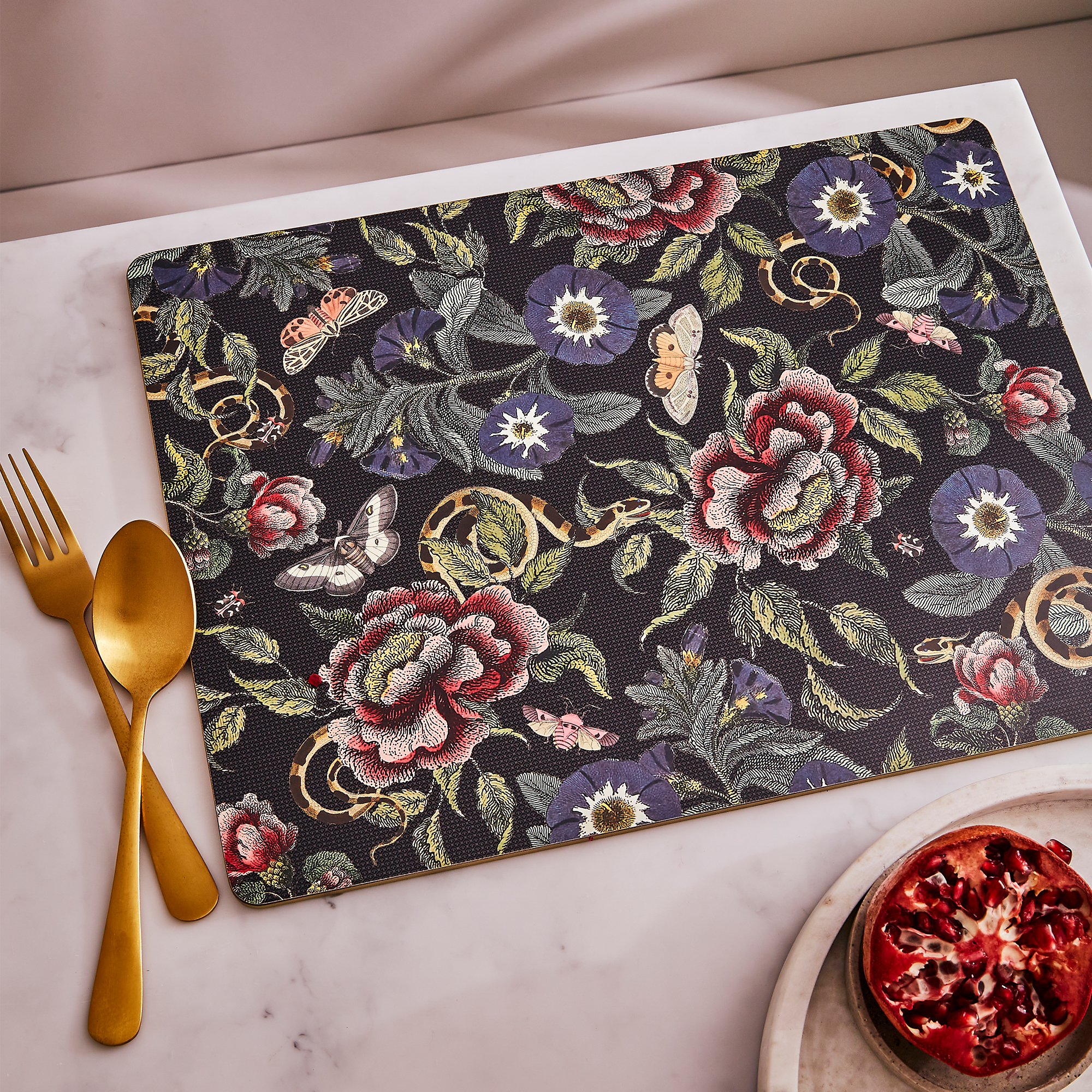 Creatures of Curiosity Floral Placemats image number null